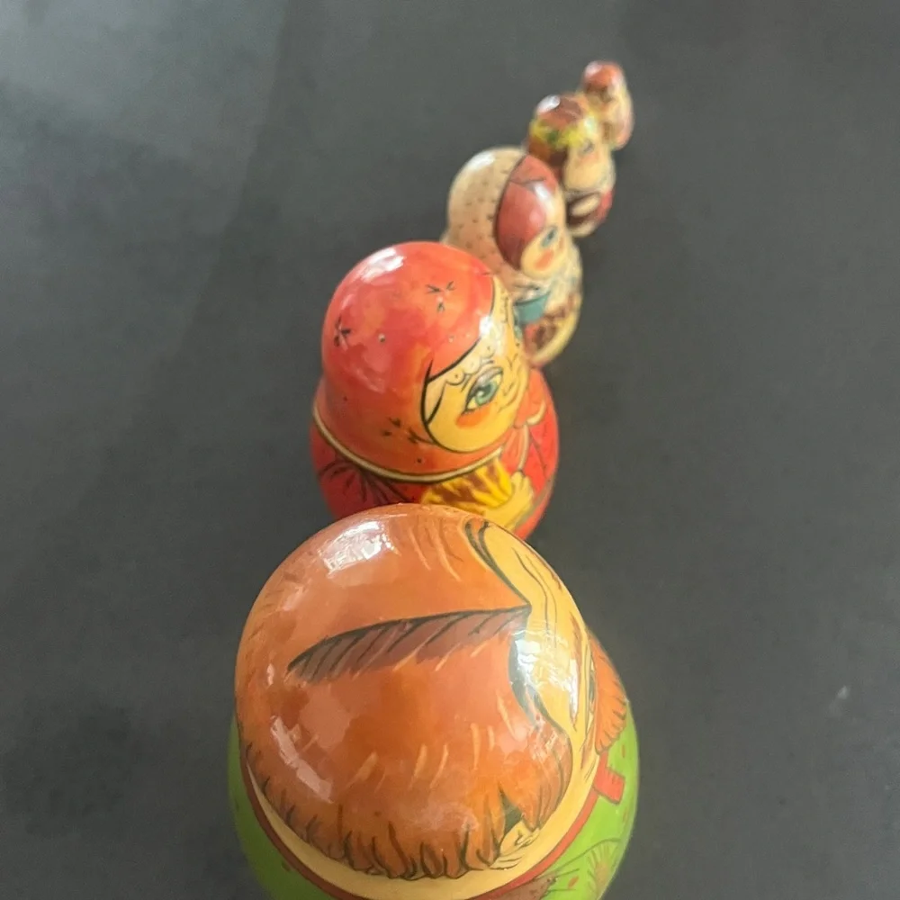 Matryoshka Russian Nesting Dolls -Vintage 1993 -Signed - Picture 9 of 17